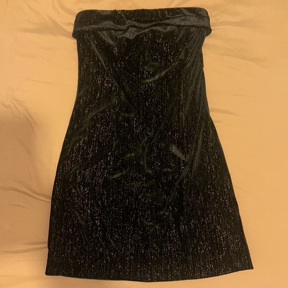 Tube top shimmery dress